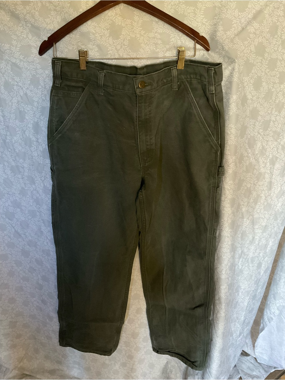 Carhartt Olive Green Cargo Work Pants